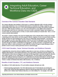 Integrating Adult Education, Career Technical Education, and Workforce Data into CEDS